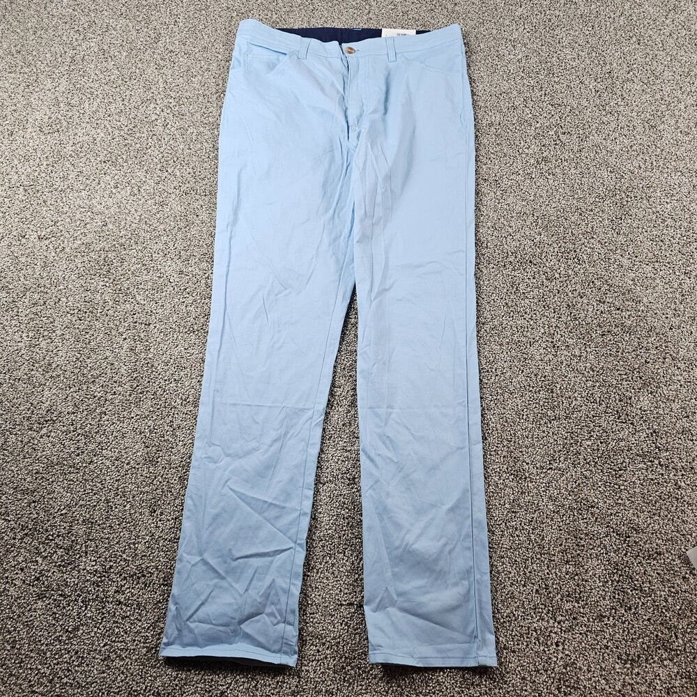 Tailorbyrd Pants Mens 33x31 Blue Golf Performance Stretch Chino Preppy Career